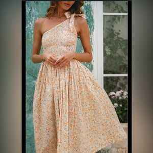 NWT Bali Elf Sienna Floral One-Shoulder Dress